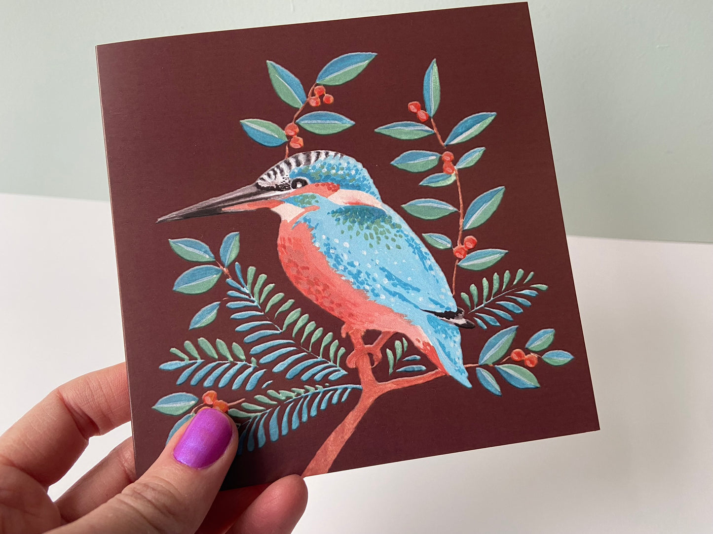 Card Kingfisher umbre