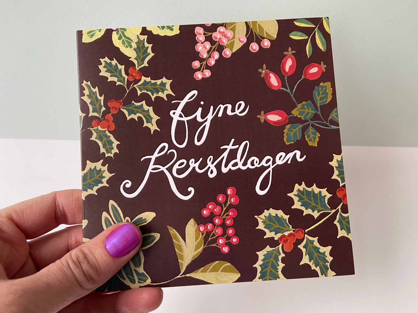 Christmas card 'Fijne Kerstdagen'