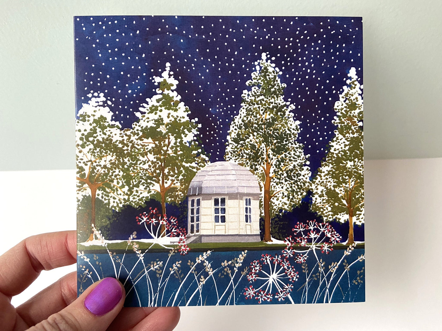 Christmas card Theekoepel Groot Leerust