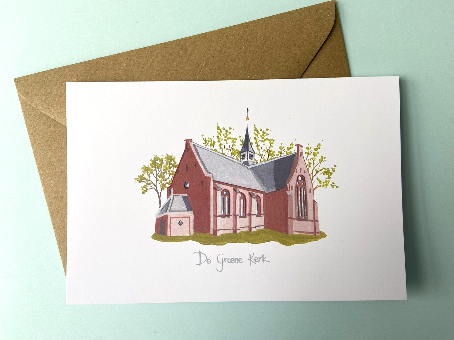 Card Groene kerk