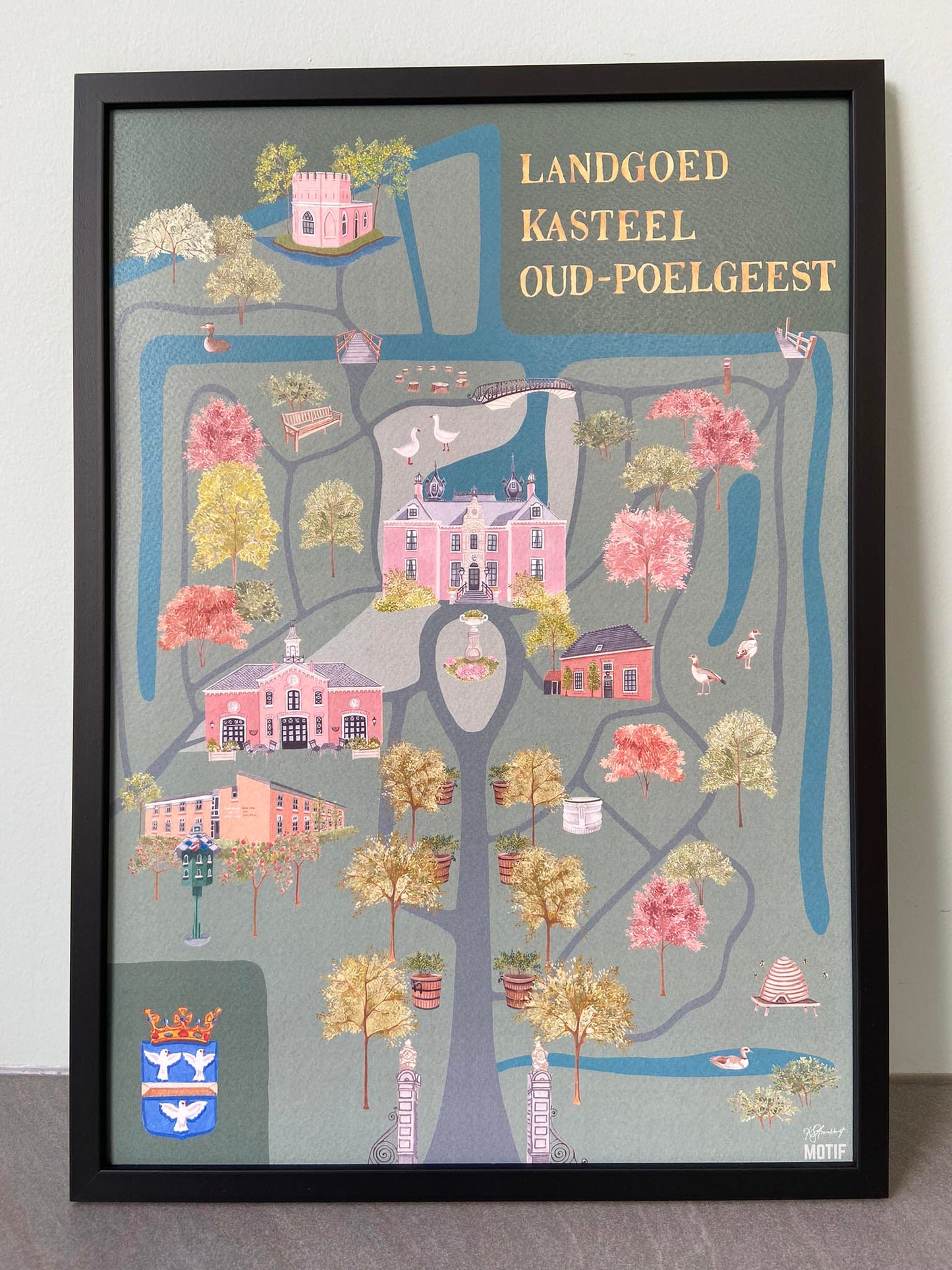 A3/A4 Poster Landgoed Kasteel Oud-Poelgeest