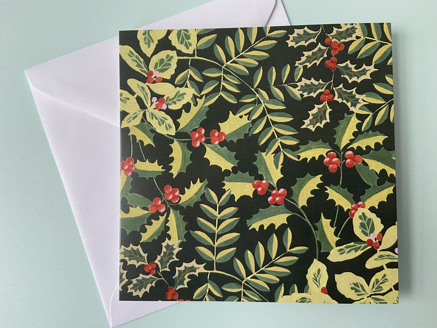 Kerstkaart Winter groen