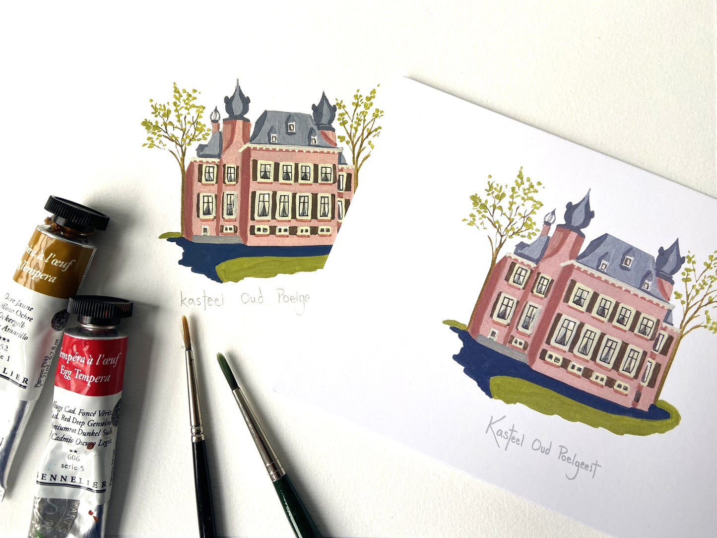Kaart Kasteel Oud Poelgeest