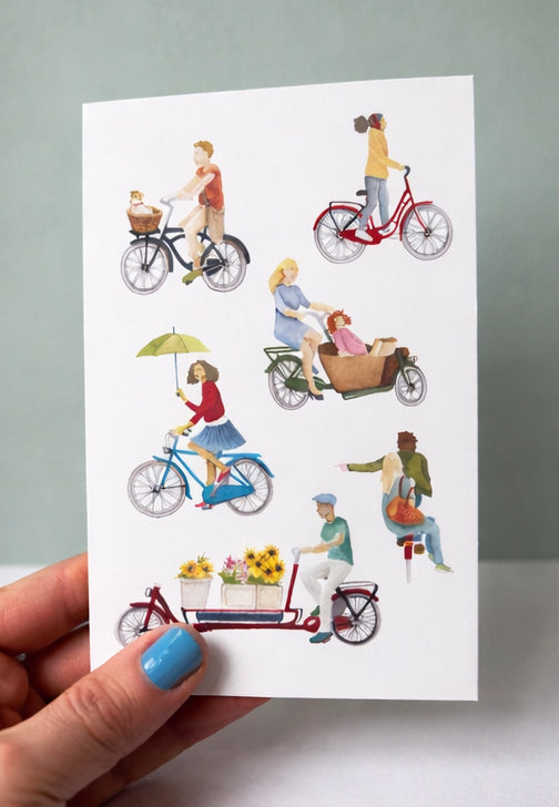 Card 'De Fiets'  - The bicycle card