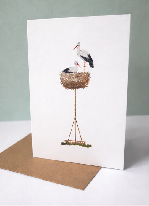 Card 'The Storks' - De Ooievaars