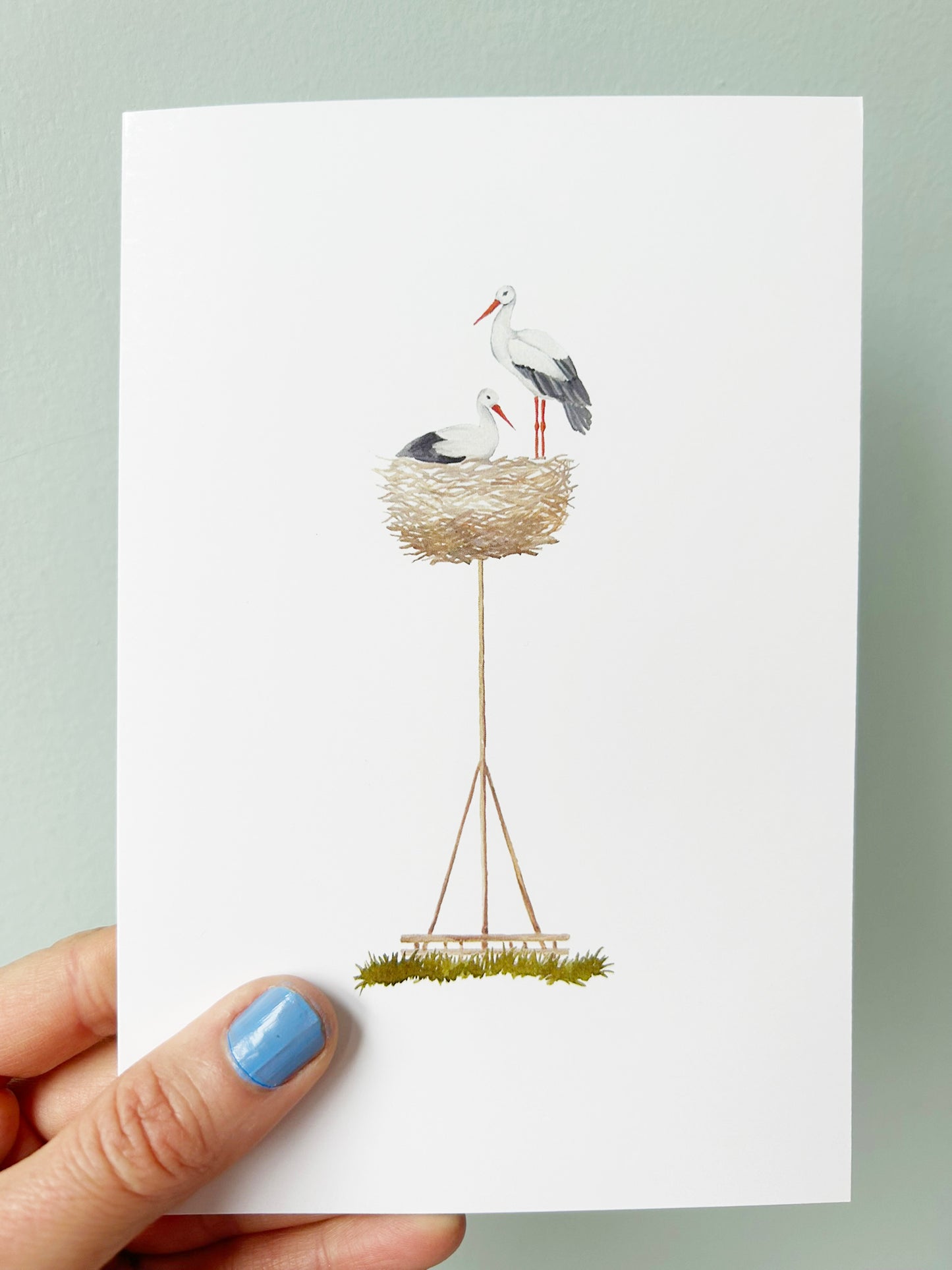 Card 'The Storks' - De Ooievaars