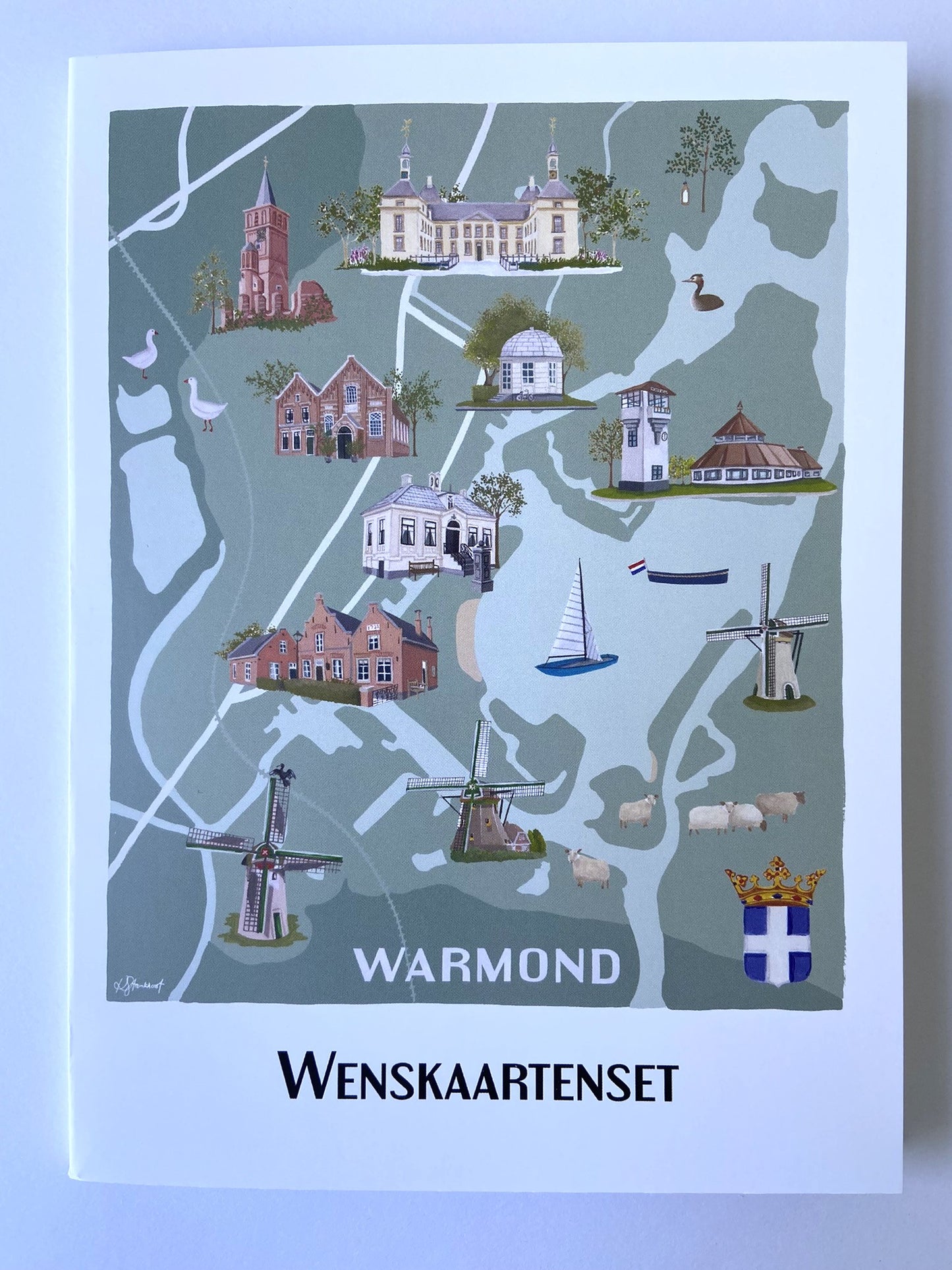 Cadeauset Warmond wenskaarten